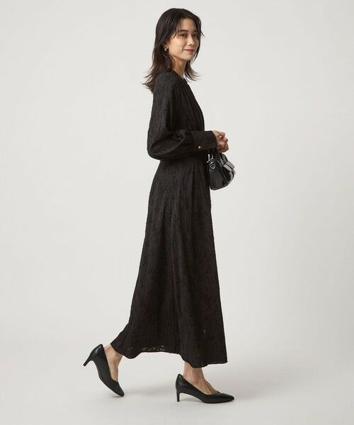 green label relaxing / グリーンレーベル リラクシング ロング・マキシ丈ワンピース | ジャカード ウエスト タック ワンピース 2 | 詳細3