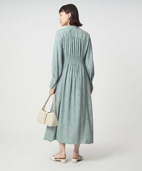 green label relaxing / グリーンレーベル リラクシング ロング・マキシ丈ワンピース | ジャカード ウエスト タック ワンピース 2 | 詳細8