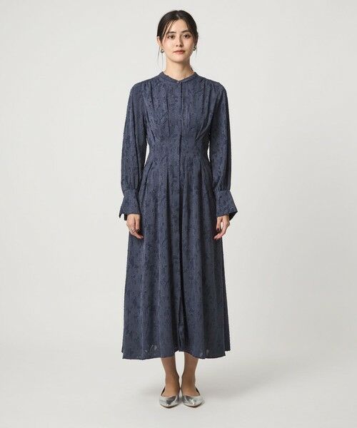 green label relaxing / グリーンレーベル リラクシング ロング・マキシ丈ワンピース | ジャカード ウエスト タック ワンピース 2 | 詳細22
