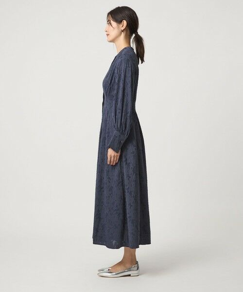 green label relaxing / グリーンレーベル リラクシング ロング・マキシ丈ワンピース | ジャカード ウエスト タック ワンピース 2 | 詳細23