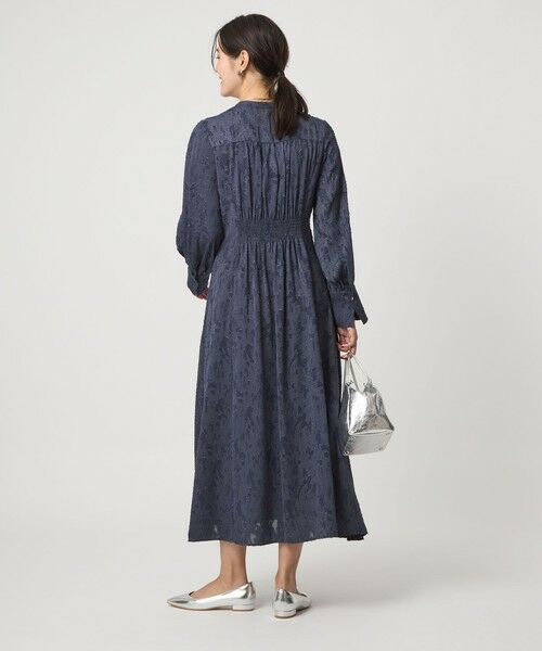 green label relaxing / グリーンレーベル リラクシング ロング・マキシ丈ワンピース | ジャカード ウエスト タック ワンピース 2 | 詳細21