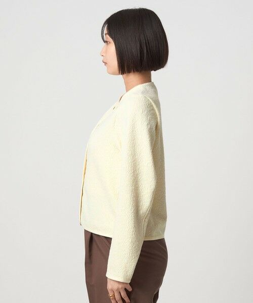 green label relaxing / グリーンレーベル リラクシング カーディガン・ボレロ | ブリスタージャカード ノーカラー カットソー カーディガン | 詳細6