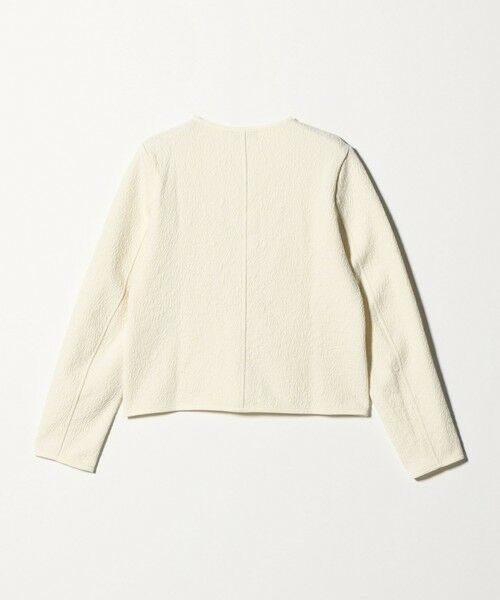 green label relaxing / グリーンレーベル リラクシング カーディガン・ボレロ | ブリスタージャカード ノーカラー カットソー カーディガン | 詳細9