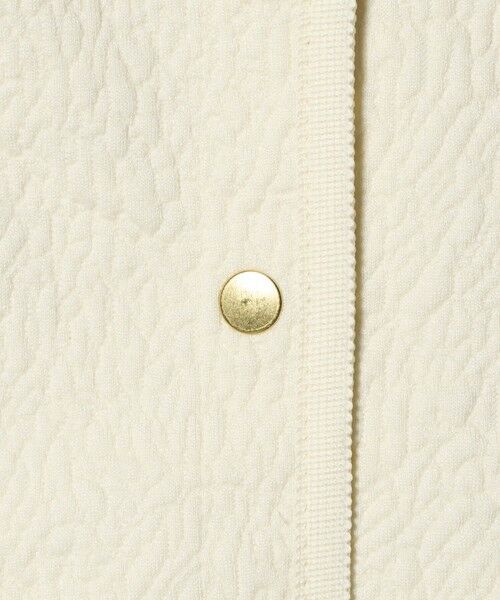 green label relaxing / グリーンレーベル リラクシング カーディガン・ボレロ | ブリスタージャカード ノーカラー カットソー カーディガン | 詳細12