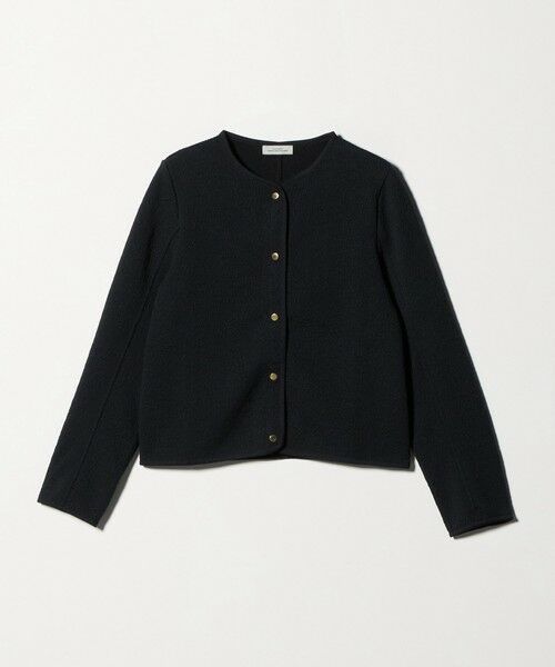 green label relaxing / グリーンレーベル リラクシング カーディガン・ボレロ | ブリスタージャカード ノーカラー カットソー カーディガン | 詳細19