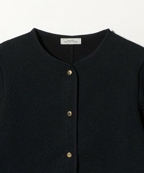 green label relaxing / グリーンレーベル リラクシング カーディガン・ボレロ | ブリスタージャカード ノーカラー カットソー カーディガン | 詳細21