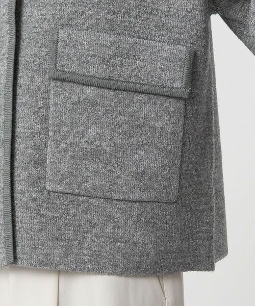 green label relaxing / グリーンレーベル リラクシング カーディガン・ボレロ | パイピング ノーカラー ニット カーディガン -ウォッシャブル- | 詳細14