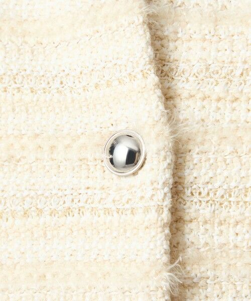green label relaxing / グリーンレーベル リラクシング カーディガン・ボレロ | ミックスツイードライク ノーカラー ニット カーディガン | 詳細4