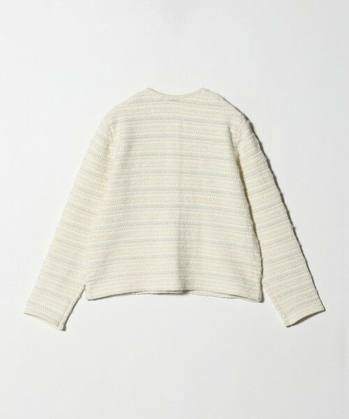 green label relaxing / グリーンレーベル リラクシング カーディガン・ボレロ | ミックスツイードライク ノーカラー ニット カーディガン | 詳細6