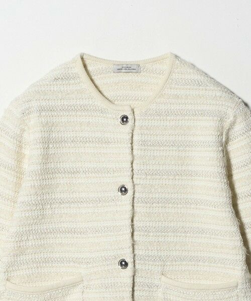 green label relaxing / グリーンレーベル リラクシング カーディガン・ボレロ | ミックスツイードライク ノーカラー ニット カーディガン | 詳細7