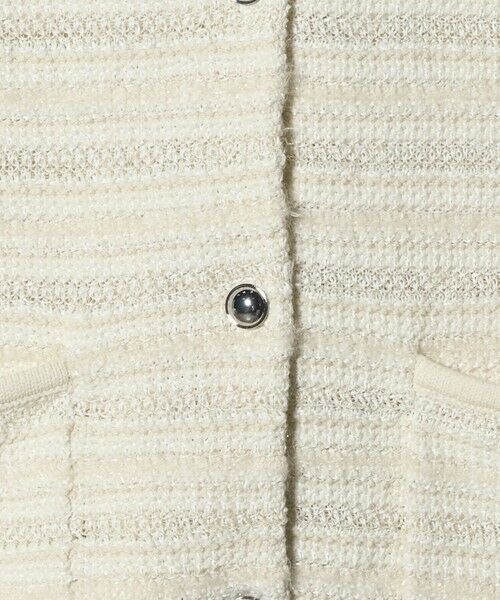 green label relaxing / グリーンレーベル リラクシング カーディガン・ボレロ | ミックスツイードライク ノーカラー ニット カーディガン | 詳細9