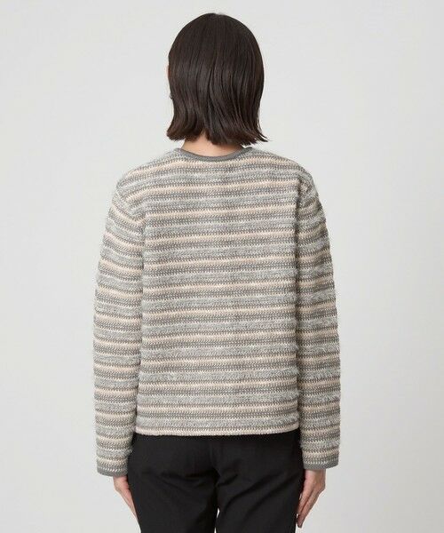 green label relaxing / グリーンレーベル リラクシング カーディガン・ボレロ | ミックスツイードライク ノーカラー ニット カーディガン | 詳細19