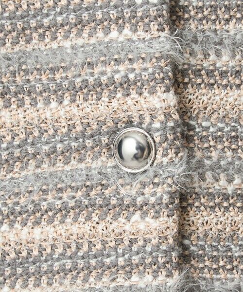 green label relaxing / グリーンレーベル リラクシング カーディガン・ボレロ | ミックスツイードライク ノーカラー ニット カーディガン | 詳細23