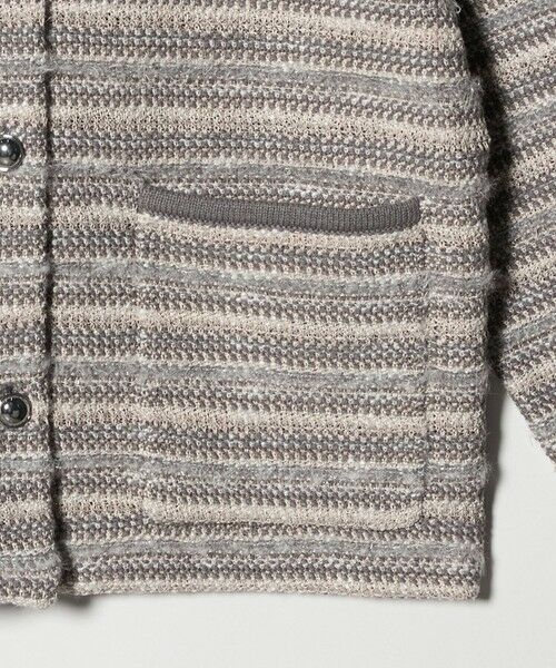 green label relaxing / グリーンレーベル リラクシング カーディガン・ボレロ | ミックスツイードライク ノーカラー ニット カーディガン | 詳細28