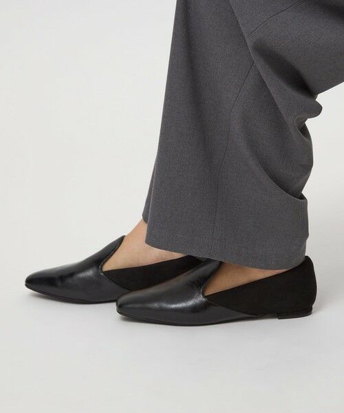 green label relaxing / グリーンレーベル リラクシング フラットシューズ | スクエアオペラ フラットシューズ 撥水 | 詳細2