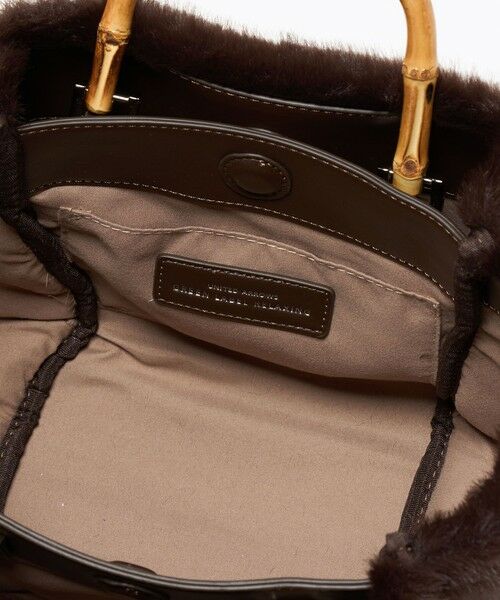 green label relaxing / グリーンレーベル リラクシング ショルダーバッグ | 2WAY バンブーハンドル フェイクファー トートバッグ | 詳細28