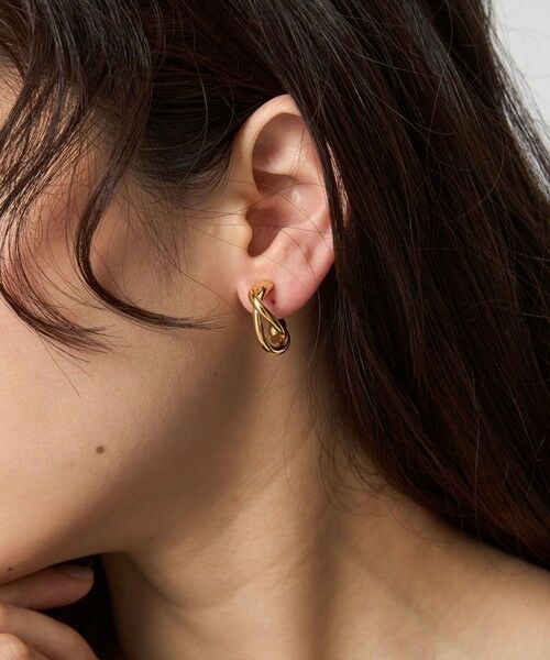 green label relaxing/グリーンレーベル リラクシング ツイストフープ イヤリング 2 GOLD FREE green label relaxing/グリーンレーベル リラクシング ツイストフープ イヤリング 2 GOLD FREE