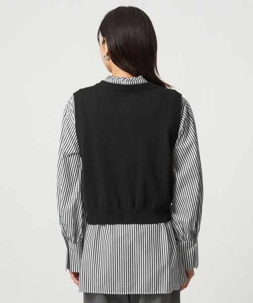 green label relaxing / グリーンレーベル リラクシング シャツ・ブラウス | ニットベスト×フリルネック ブラウス | 詳細9