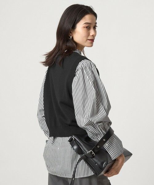 green label relaxing / グリーンレーベル リラクシング シャツ・ブラウス | ニットベスト×フリルネック ブラウス | 詳細2