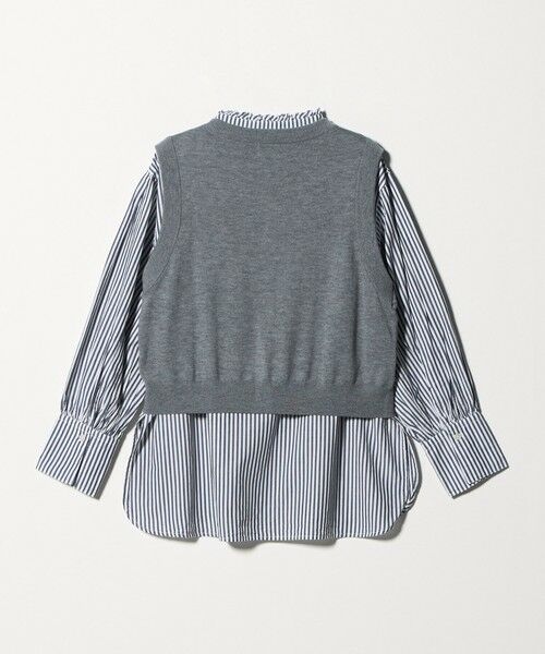 green label relaxing / グリーンレーベル リラクシング シャツ・ブラウス | ニットベスト×フリルネック ブラウス | 詳細18