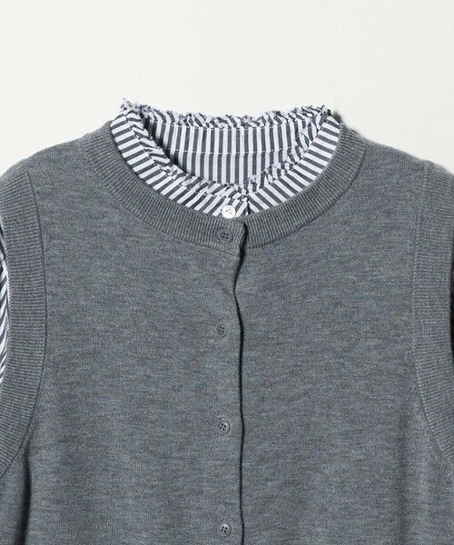 green label relaxing / グリーンレーベル リラクシング シャツ・ブラウス | ニットベスト×フリルネック ブラウス | 詳細19