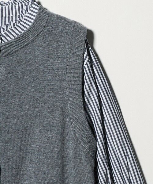 green label relaxing / グリーンレーベル リラクシング シャツ・ブラウス | ニットベスト×フリルネック ブラウス | 詳細20