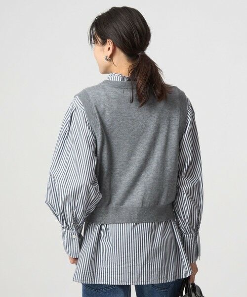 green label relaxing / グリーンレーベル リラクシング シャツ・ブラウス | ニットベスト×フリルネック ブラウス | 詳細13