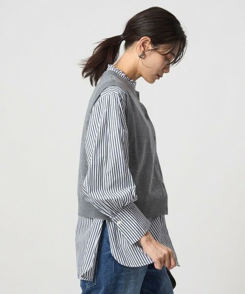 green label relaxing / グリーンレーベル リラクシング シャツ・ブラウス | ニットベスト×フリルネック ブラウス | 詳細14