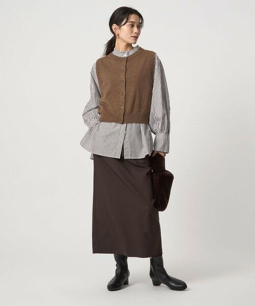 green label relaxing / グリーンレーベル リラクシング シャツ・ブラウス | ニットベスト×フリルネック ブラウス | 詳細29