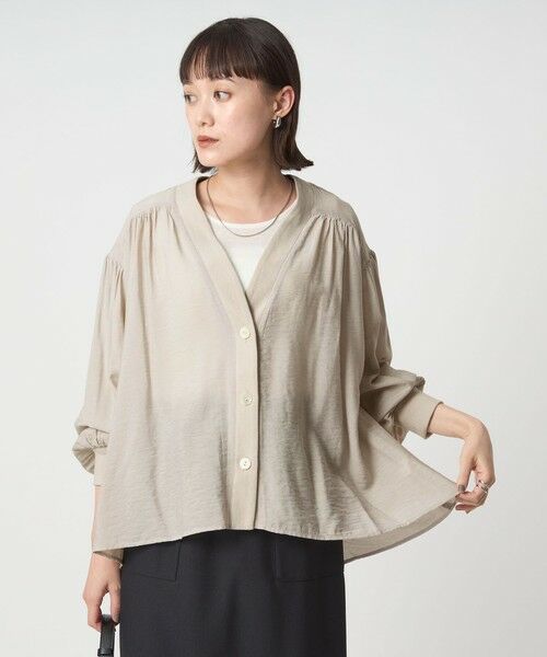 green label relaxing / グリーンレーベル リラクシング シャツ・ブラウス | R/NY カーディガン ブラウス | 詳細9