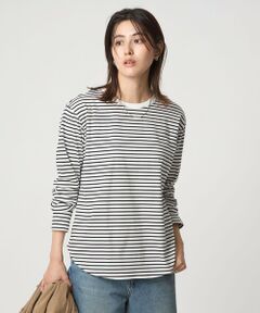 green label relaxing / グリーンレーベル リラクシング カットソー | ラウンドヘム スムース ロングスリーブ プルオーバー