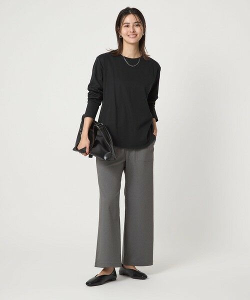 green label relaxing / グリーンレーベル リラクシング カットソー | ラウンドヘム スムース ロングスリーブ プルオーバー | 詳細7