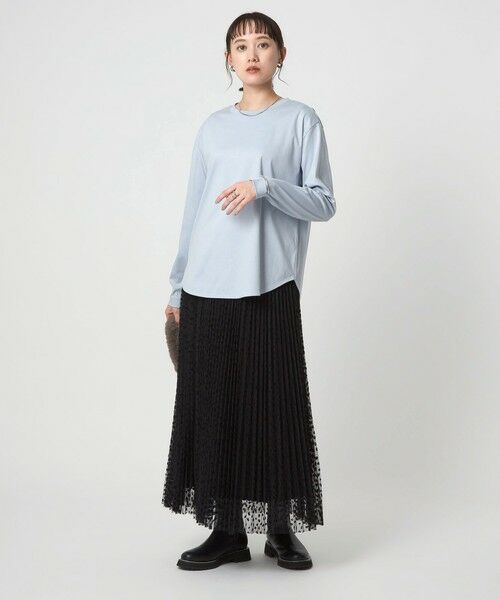 green label relaxing / グリーンレーベル リラクシング カットソー | ラウンドヘム スムース ロングスリーブ プルオーバー | 詳細11