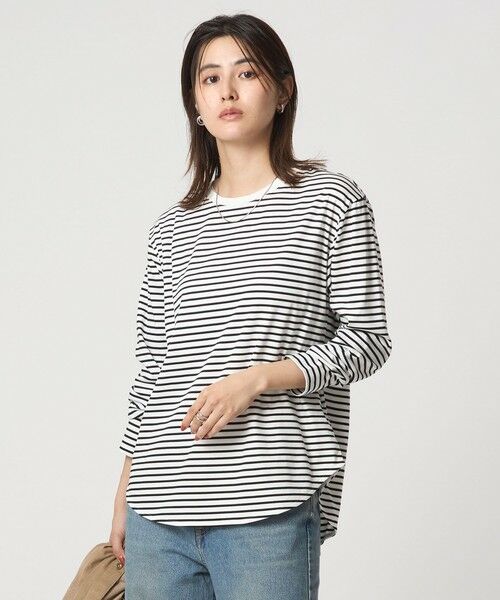 green label relaxing / グリーンレーベル リラクシング カットソー | ラウンドヘム スムース ロングスリーブ プルオーバー | 詳細24