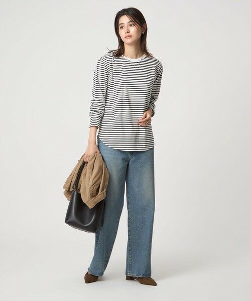 green label relaxing / グリーンレーベル リラクシング カットソー | ラウンドヘム スムース ロングスリーブ プルオーバー | 詳細25