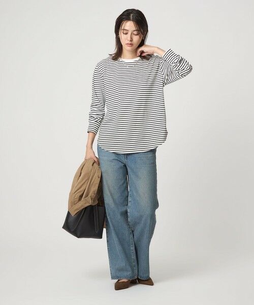 green label relaxing / グリーンレーベル リラクシング カットソー | ラウンドヘム スムース ロングスリーブ プルオーバー | 詳細26