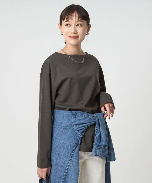 green label relaxing / グリーンレーベル リラクシング カットソー | バスク ロングスリーブ Tシャツ | 詳細1