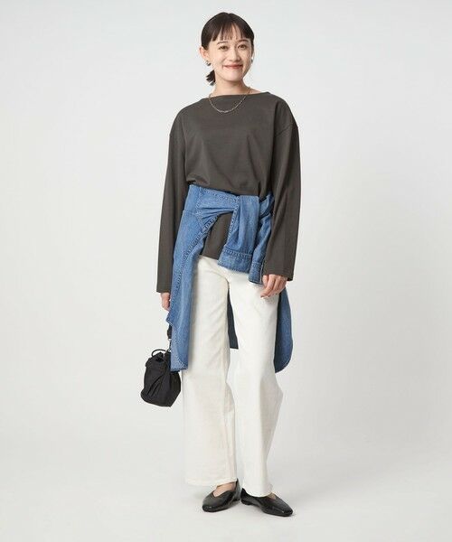green label relaxing / グリーンレーベル リラクシング カットソー | バスク ロングスリーブ Tシャツ | 詳細3