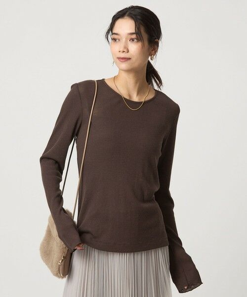 green label relaxing / グリーンレーベル リラクシング カットソー | テレコ クルーネック プルオーバー | 詳細11