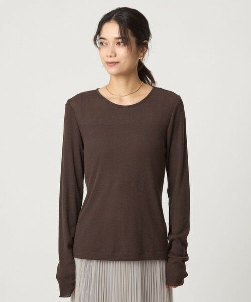 green label relaxing / グリーンレーベル リラクシング カットソー | テレコ クルーネック プルオーバー | 詳細15