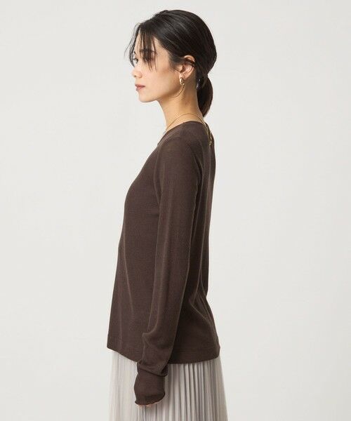 green label relaxing / グリーンレーベル リラクシング カットソー | テレコ クルーネック プルオーバー | 詳細16