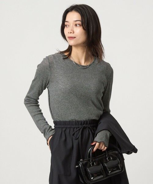 green label relaxing / グリーンレーベル リラクシング カットソー | テレコ クルーネック プルオーバー | 詳細27
