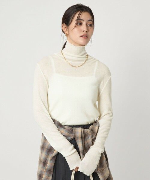 green label relaxing / グリーンレーベル リラクシング カットソー | テレコ タートルネック プルオーバー | 詳細2