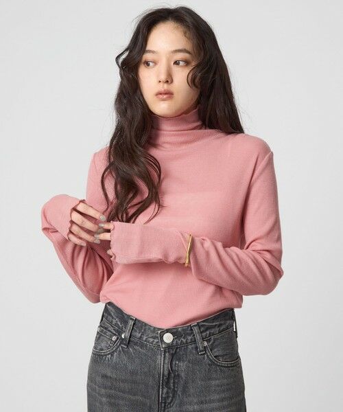 green label relaxing / グリーンレーベル リラクシング カットソー | テレコ タートルネック プルオーバー | 詳細16