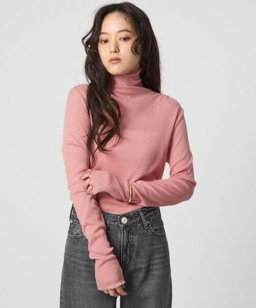green label relaxing / グリーンレーベル リラクシング カットソー | テレコ タートルネック プルオーバー | 詳細17