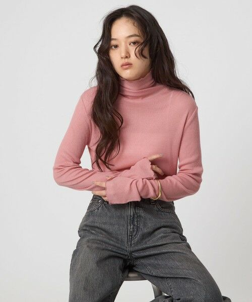 green label relaxing / グリーンレーベル リラクシング カットソー | テレコ タートルネック プルオーバー | 詳細19