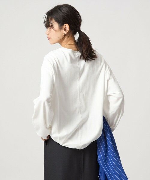 green label relaxing / グリーンレーベル リラクシング カットソー | フィブリル タッチ ロングスリーブ トップス | 詳細1