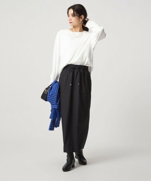 green label relaxing / グリーンレーベル リラクシング カットソー | フィブリル タッチ ロングスリーブ トップス | 詳細3