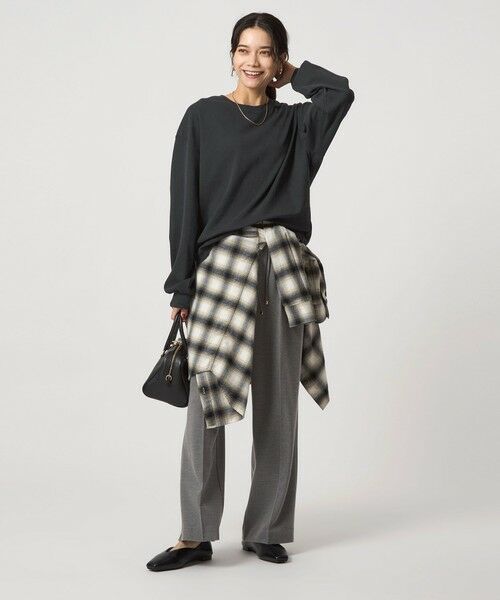 green label relaxing / グリーンレーベル リラクシング カットソー | フィブリル タッチ ロングスリーブ トップス | 詳細9