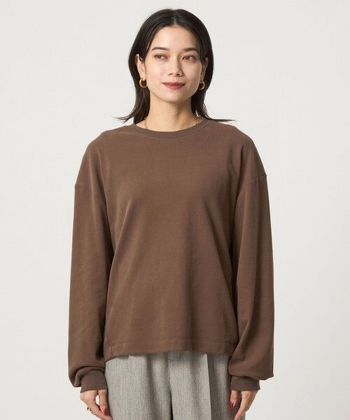 green label relaxing / グリーンレーベル リラクシング カットソー | フィブリル タッチ ロングスリーブ トップス | 詳細15